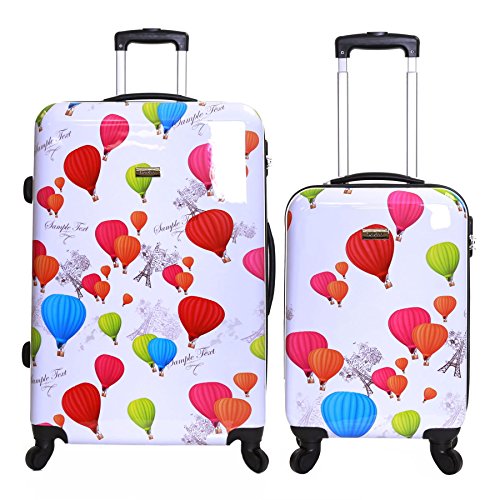 I I Karabar 2er Koffer Set Trolley Set Rollkoffer Hartschalen Koffer Reisekoffer GroBe XL und Handgepack Gepack Polycarbonat im Test